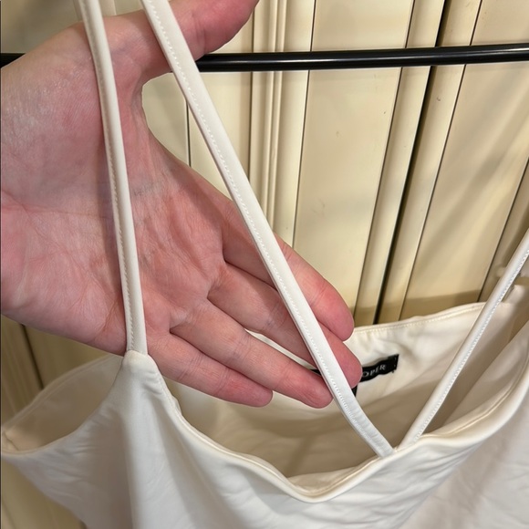 Boston Proper White Double Strap Camisole - Picture 3 of 7